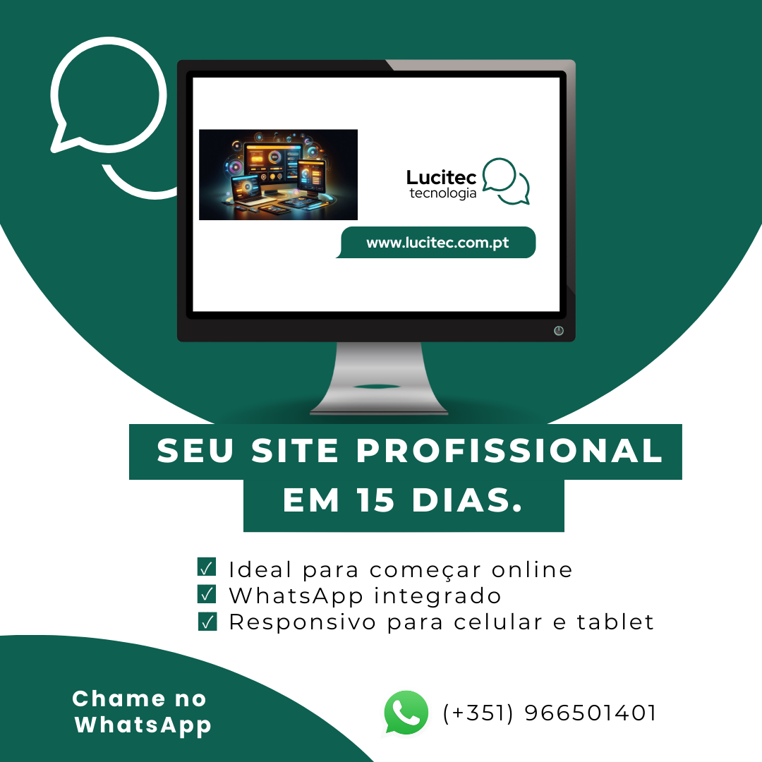 Site profissional em 15 dias